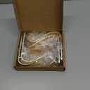 DOYOLLA Christmas Stocking Holders Xmas Fireplace Hanger Hooks Holiday Mantel Garland Clips Metal Grips Set of 4(Gold)