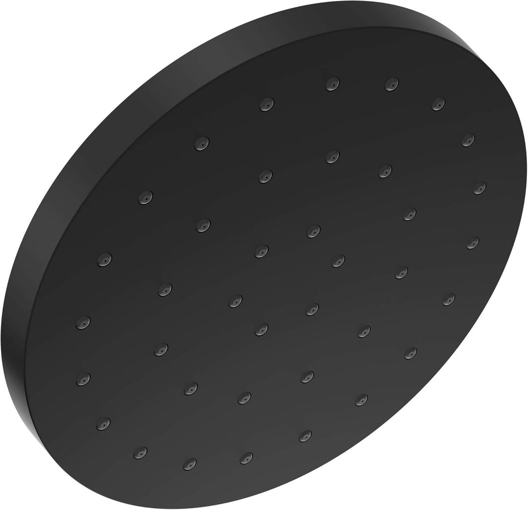 DELTA FAUCET 52160-BL25 Delta H2Oknietic Single Setting UltraSoak Shower Head, 2.5 GPM Water Flow, Matte Black