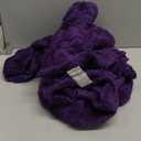 Deep Purple Fleece Throw Blanket 5060 for Couch Sofa Bed,Super Soft Cozy Plush Microfiber Flannel Blanket with 3D Checkered Design Lightweight for Adults,Woman,Girls