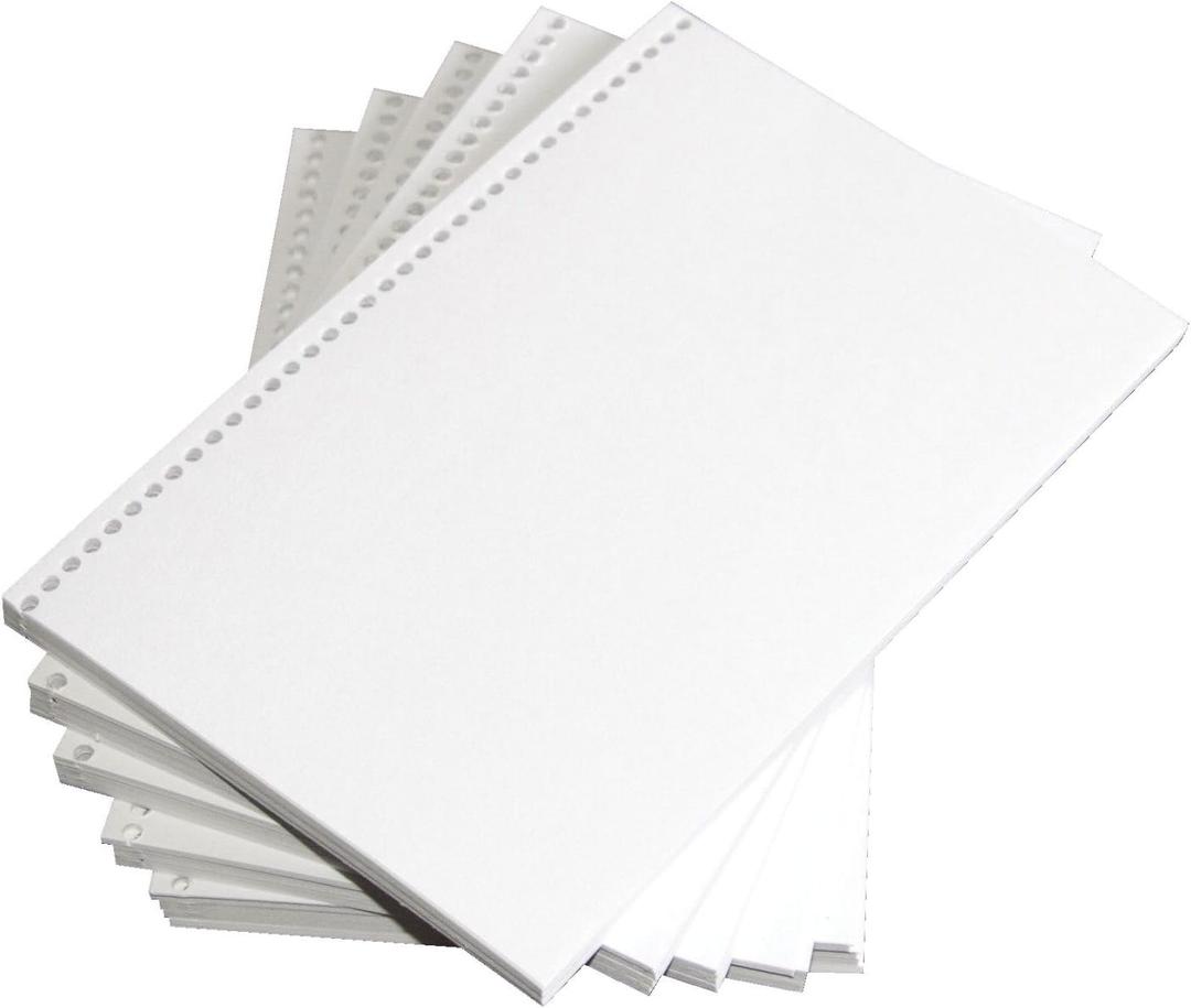 Sax Sulphite Spiral Bound Book Making Pre-Punched Paper, 80 lb, 6 X 9 in, 500 Sheets, White, Pack of 500