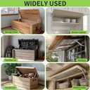 Lid Support Hinge Soft Close Toy Box Hinges Heavy Duty Hydraulic Hinges for Wooden Box Toy Boxes Beds and Heavy Lid, Toolbox and Basement Floor Door 2 PCS (60N)