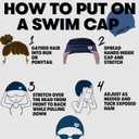Arena HD Unisex Adult Elastic Silicone Swim Cap Fitness Swimming Gear Soft Stretchy Pool Bathing Cap (White)