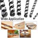 6Pcs 12-Inch Long Auger Drill Bit Set for Wood, 1/4"-7/8" Inch Hex Shank Ship Auger Drill Bit for Soft and Hard Wood, Plastic, Drywall and Composite Materials