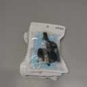 4 x Leather Badge Holder and Adjustable Retractable Lanyards, Quick Release Buckle and Safety Breakaway Lanyards with Swivel Metal Clasp for Offices, Staff, Students, Employees (1 Pack, Sa-light Blue)