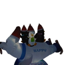 6FT Rotating Polar Bear Decoration