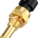 1 PC Engine Coolant Temperature Sensor, ECT Temp Sensor Compatible with Chevy GMC Cadillac Buick, Replacement OEM#12608814 15404280 12191170 60811520(Gold)