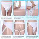 Geiserailie 3 Pcs Urinals for Men Urine Collection Bag Catheter for Men Urinary Incontinence Kit Reusable Silicone Urine Collector Portable Wearable Male Incontinence Products for Elderly Bedridden