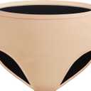 Incontinence Underwear for Women 3.5 oz Leakproof Protective Panties High Absorbency Bladder Control Postpartum Briefs Washable (X-Large, Beige)