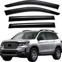 Extra Durable Window Visor Compatible with 2019-2025 Honda Passport Tape-On Rain Guard Side Window Vent Deflector,4-Pcs