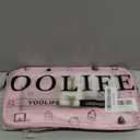 YOOLIFE Travel Toiletry Bag for Women, Pink Clear Makeup Bag Cute Make Up Bag Cosmetic Bags Skin Care Makeup Bag Organizer Birthday Gifts for Women Teacher Mother Girlfriend Initial H