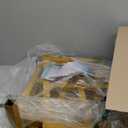 Wokceer 10x10 FT Backdrop Stand Heavy Duty Pipe and Drape Kit, Adjustable Gold Backdrop Stand for Wedding Birthday Party Photography Photo Booth Background Christmas Decoration