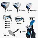 Callaway Golf Men's Strata Complete 11 Piece Package Set (Blue, 11 Piece (Strata), Men's, Left Hand)