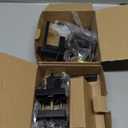 Estmoon 2 Pack Privacy Door Levers Door Handle Matte Black Interior Door Knobs Keyless Door Locks for Bedroom or Bathroom, Left or Right Handing Levers