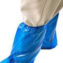 Yuzrbu 50 Pcs (25 Pairs) Disposable Thicken Boot and Shoe Covers 19 inch Tall Extra Large Waterproof Anti-Slip Overshoe
