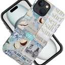 Generic Compatible with for iPhone 15 Plus,Beach Blue Collage Coast Cute Phone Case for Girl Women Boy Men,Scratch Resistant Shockproof Cover Case for iPhone 15 Plus