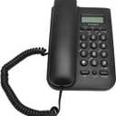Corded Phone, Wired Landline Desktop House Phone with Speaker for Business, Caller ID/Callback, Desktop Landline Phone Hands Calling for Home Office Hotel(Black)