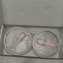 40 oz Tumbler Flip Straw Lid Replacement - Compatible with hydrojug lid replacement 40 oz. Pack of 2. (Pink)