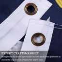 North Carolina Flag 3x5ft, NC State The Old North State, Heavy Duty Embroidered Stars Outdoor Indoor All Weather 210D Nylon Burgee With Strong Canvas Header/Brass Grommets