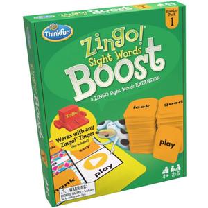 Think Fun Zingo! Sight Words Boost - Engaging Brain Game | Expansive Vocabulary Builder | Stimulates Memory & Concentration | for Kids Aged 4 and Up | Expansion Pack (76472)
