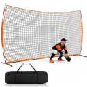 XUEMONT 20×10 FT Backstop Net — Multi-Sport Barrier for Baseball, Soccer, Basketball & Lacrosse, Wind-Stable with Ground Stakes & Sandbags, Portable Outdoor Practice Net for Backyard & Park