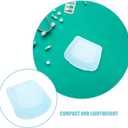 Unomor 2Pcs Reusable Silicone Pill Bags for Travel Transparent Pill Organizer with Open Design Resealable Storage Pouches for Medication