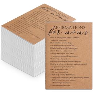 Resurhang 50 Pcs Mothers Day Gifts Bulk for Mom Mini Daily Affirmations Notebooks Small Inspirational Journal Motivational Pocket Notepad First Mothers Day Gift for New Mom Women Mama (Classic)
