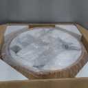 18 Rattan Chandeliers for Dining Room, 5-Light Boho Fixture with Twine Making Lampshade, Adjustable Height Chandeliers for Dining Room, Kitchen, Bedroom(Brown)