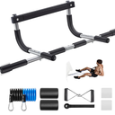 Ally Peaks Pull Up Bar for Doorway | Thickened Steel Max Limit 440 lbs Upper Body Fitness Workout Bar| Multi-Grip Strength for Doorway | Indoor Chin-Up Bar Fitness Trainer for Home Gym Portable