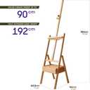 Mont Marte Signature Box Floor Easel, Beech Wood 43.5 x 44 x 150 cm (LxWxH), 17.13 x 17.32 x 59.1"