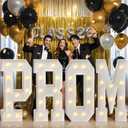 PROM Decorations 2026 Marquee Letters: Graduation Decorations Class of 2026 Large Light Up Letters 4 Feet Tall College High School Grad PROM Party Sign Warm White Light Backdrop