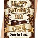 3 x Fathers Day Card Gifts for Son In Law, Father's Day Card for Son In Law