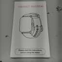 Smart Watch for Men Women, 1.85" HD Touchsreen Fitness Tracker, 120+ Sport Modes, 24/7 Heart Rate & Sleep Monitor, Pedometer, Calories, IP68 Waterproof, Fitness Watch for Android iPhone (Black)