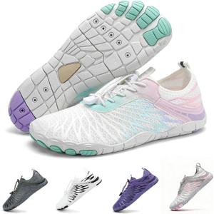Hike Barefoot Shoes for Women Men Breathable & Non-Slip Athletic Footwear Wide Toe Water Shoes,Designed for Walking,Running&Swimming Size 40