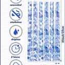 Conelist 12 Pcs 10 Inch Chinoiserie Taper Candles Blue and White Candle Decorative Taper Candles Bulk Chinoiserie Decor Blue and White Candlesticks Gifts for Wedding Party Table Home Gift Decoration