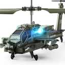 SYMA RC Helicopters, S51H Remote Control Helicopter 2.4GHz Military Army Toys for Boys Girls Kids with Altitude Hold, One Key Take Off/Landing, LED Light, Low Battery Reminder