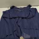 S.L. Fashions Women's Plus Size Embellished Tiered Jacket Dress, Navy, 18W