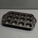 2 Pack 12 Cavity Mini Cheesecake Pan, Mini Muffin Baking Pan, Mini Cupcake Pan with Removable Bottom, Round