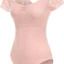 Women's Short Sleeve Leotards for Ballet Dance Adult Ballerina Dance Costume