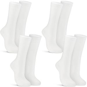 4 Pairs Silk Liner Socks Ultra-lightweight Hiking Liners Calf Sweat Absorption Socks for Adult Medium
