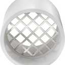 PVC Vent Cap for 2" Schedule 40 Pipe, Stainless Steel Mesh Termination Cover, Round Furnace & Roof Exhaust Vent Cap, No Elbow or Coupling Required