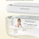 Momcozy Baby Wipe Warmer, Innovative Spring Design, Large Capacity Wipes Dispenser for 60-80pcs, Fast & Even Heating, 4 Modes of Temperature Heating Control, Diaper Wipe Warmer with Night Light, Grey