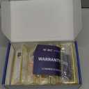 MaxGear 5x7 Gold Acrylic Sign Holder 6 Pack, Gold Table Number Holders, Mini Frames Double Sided Acrylic Picture Frames Photo Stand, Clear Menu Flyer Stand for Wedding, Home, Restaurant