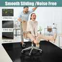 Office Chair Mat for Hardwood Floor: 63" x 51" Extra Large Black Office Chair Mats Anti-Slip Desk Floor Mat for Hardwood Floors Heavy Duty Sturdy Floor Protector Mat Under L Computer Desk