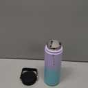 BJPKPK Insulated Water Bottles with Straw Lid, 22oz Cold & Hot Thermo, Stainless Steel Metal Water Bottle with 3 Lids, Reusable Thermo, Cups, Mugs for Daily Use-Lavender Green