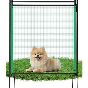 4'x82' Temporary Fence with Posts, Dog Fence Outdoor for Yard, Black
