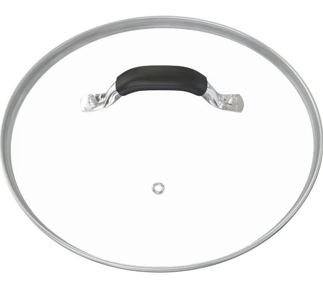 12 Inch Glass Lid for Frying Pan Lid, Pan Lid, Skillet, Pot Cover, Compatible with Lodge Cast Iron Skillet -12" Cover with Heat-Resistant Handle, Clear