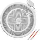 WB30T10133 WB30X24111 Radiant Dual Surface Element 9 inch Replacement for GE Glass Cooktop Burner, Element Radiant 9in Dual with Heating Element Wire Replace 4465256 AP5989975 PS11729126 by Fetechmate