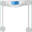 Etekcity Digital Body Weight Bathroom Scale, 6mm Tempered Glass, 400 lbs | Large Blue LCD Backlight Display, High Precision Measurements for Home Bathroom Use