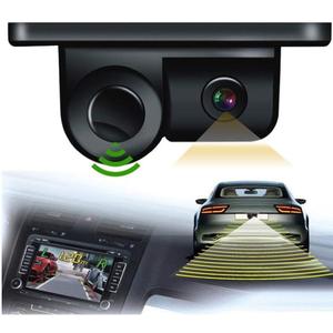 Car Rear View Camera 2In1 Design Camera Parking Sensor Kit Auto Reversing Rearview Backup Parking Radar 170 Degree