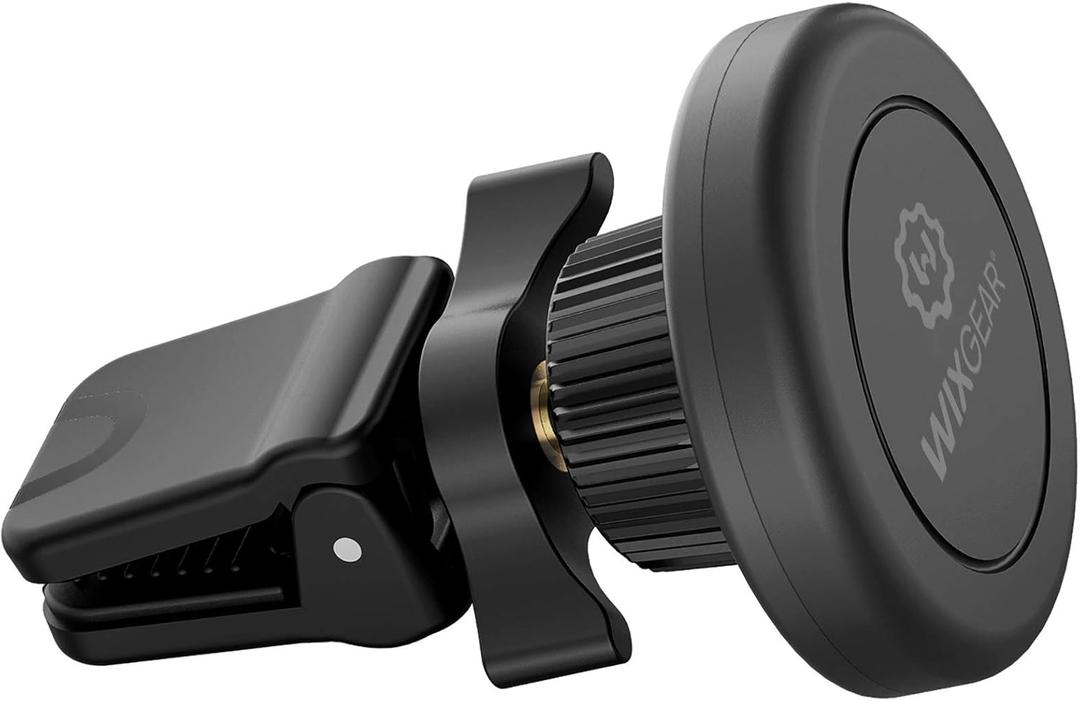 WixGear Universal Twist-Lock Air Vent Magnetic Car Mount Holder for Cell Phones with Fast Swift-snap Technology  Supports Devices up to 14oz